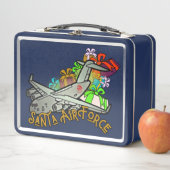 サンタ、空軍、陸軍 メタルランチボックス (インサイチュ)