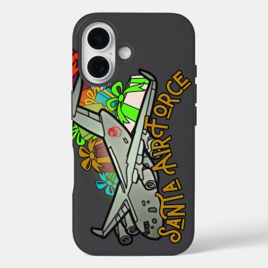 サンタ、空軍、陸軍 Case-Mate iPhoneケース (裏面)