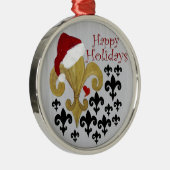 サンタ（紋章の）フラ・ダ・リブラックと金ゴールドクリスマス メタルオーナメント (右)