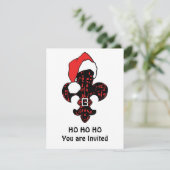 サンタ（紋章の）フラ・ダ・リ（赤） 招待状 (スタンド正面)