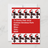 サンタ（紋章の）フラ・ダ・リ（赤） 招待状 (裏面)