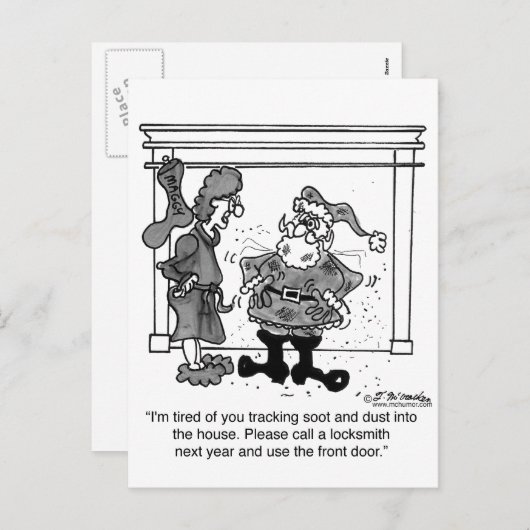 サンタ、錠前屋を呼んでくれ シーズンポストカード (正面/裏面)