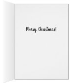 サンタ&雪だるまグリーティングカード (内側 (右))