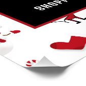 サンタ&雪だるまサンタクロース来場時間 ポスター (コーナー)