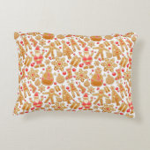 サンタ&雪だるまジンジャーブレッドChristmas Cookie アクセントクッション (裏面)