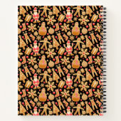 サンタ&雪だるまジンジャーブレッドChristmas Cookie ノートブック (裏面)