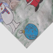 サンタ&雪だるまティッシュペーパー 薄葉紙 (詳細)