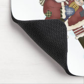 サンタ、雪のTシャツとプレゼント マウスパッド (コーナー)