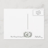 サンタ#2で待っているPom シーズンポストカード (裏面)