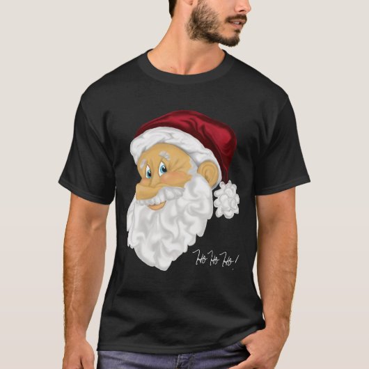 サンタ、Ho Ho Ho! Tシャツ (正面)
