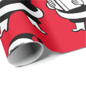 サンタ(Lgを読むヴィンテージB&W。 赤のイメージ) ラッピングペーパー (ロールコーナー)