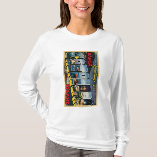 サンタCatalinaの島、カリフォルニア Tシャツ (正面)