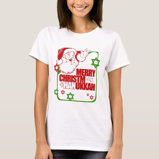サンタChristmukkah Tシャツ (正面)