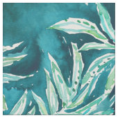 サンタCRUZIN」海軍熱帯シュロの葉 ファブリック (クローズアップ)