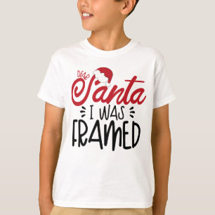 サンタIは額に入れられた Tシャツ