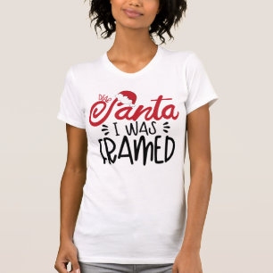 サンタIは額に入れられた Tシャツ