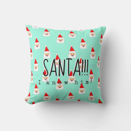 サンタi知っている彼の小妖精や小人映画引用文ミッドセンチュリー クッション