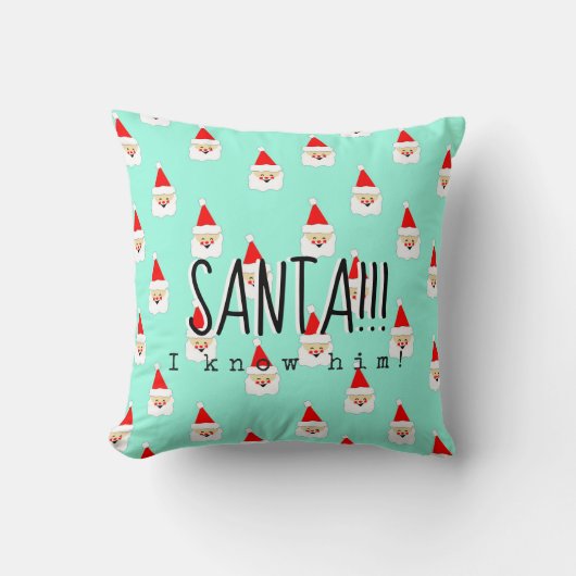 サンタi知っている彼の小妖精や小人映画引用文ミッドセンチュリー クッション (正面)