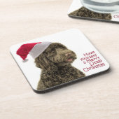 サンタLabradoodleのコースター コースター (左側)