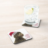 サンタLabradoodleのコースター コースター (右側)