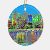 サンタMargherita Ligure -イタリア セラミックオーナメント (左)