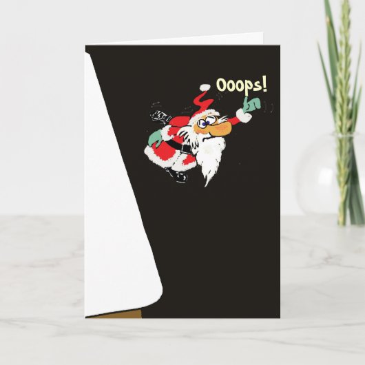 サンタMeniereの病気のクリスマスカード シーズンカード (正面)