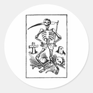 サンタMuerteのメキシコ死神c.の早い1900年代 ラウンドシール