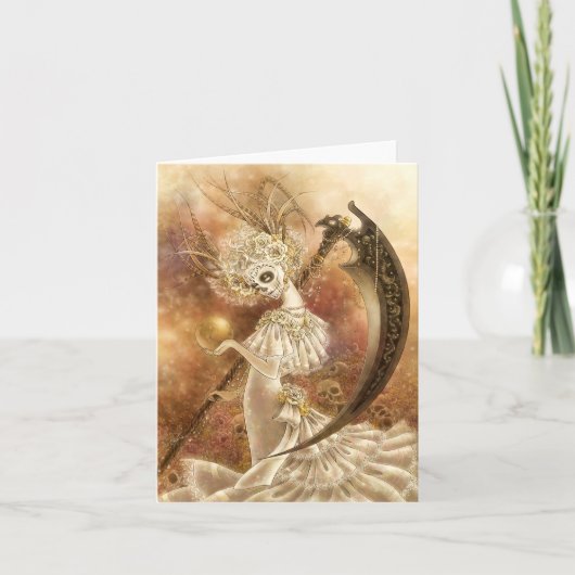 サンタMuerteのメッセージカード カード (正面)