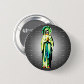 サンタMuerteの嵩拝 缶バッジ (正面&裏面)