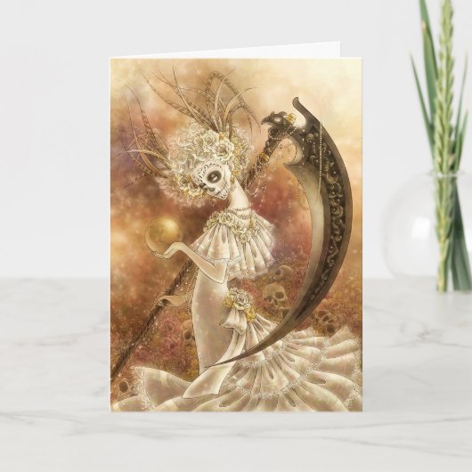 サンタMuerteの挨拶状 カード (正面)