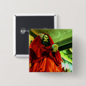 サンタMuerte 缶バッジ (正面&裏面)