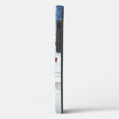 サンタonスケートボードおもしろいトナカイそり冬 Case-Mate iPhoneケース (裏面 / 左)