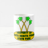 サンタRositaのビーチの州立公園 コーヒーマグカップ (中央)