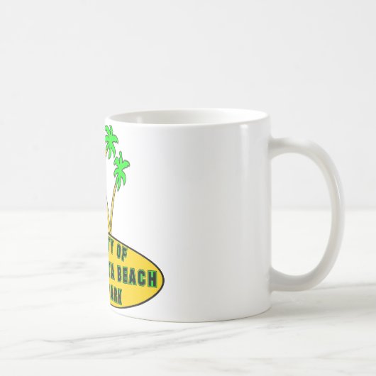 サンタRositaのビーチの州立公園 コーヒーマグカップ (右)