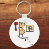 サンタTシャツとギフトをお待ち キーホルダー (正面)