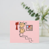 サンタTシャツとギフトをお待ち シーズンポストカード (スタンド正面)