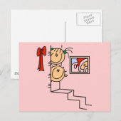 サンタTシャツとギフトをお待ち シーズンポストカード (正面/裏面)