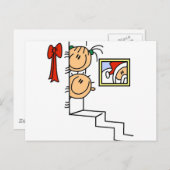 サンタTシャツとギフトをお待ち シーズンポストカード (正面/裏面)