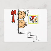 サンタTシャツとギフトをお待ち シーズンポストカード (正面)