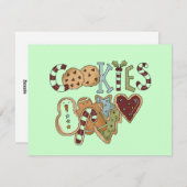 サンタTシャツとギフト用Cookie シーズンカード (正面/裏面)