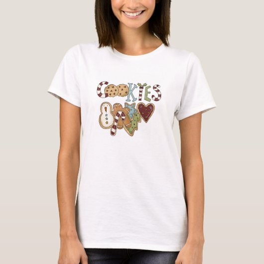 サンタTシャツとギフト用Cookie Tシャツ (正面)