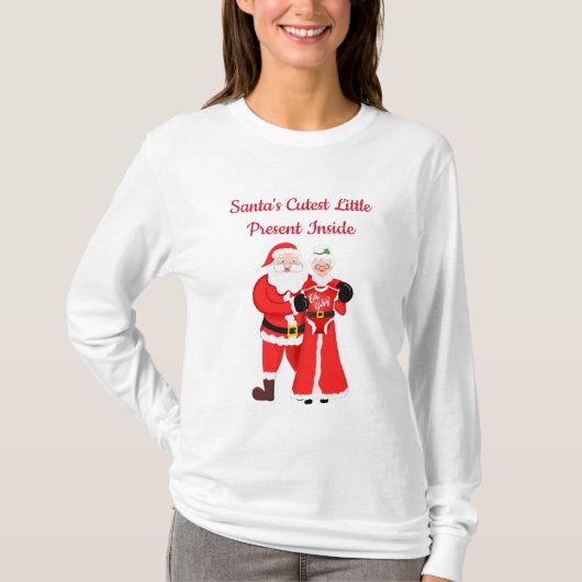サンタTシャツの中で一番可愛らしいプレゼント Tシャツ (正面)