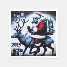 サンタTシャツ スタンダードカクテルナプキン