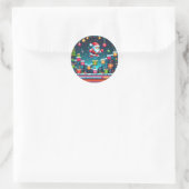 サンタTシャツ ラウンドシール (バッグ)