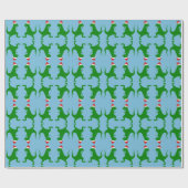 サンタTレックス ラッピングペーパー (フラット)