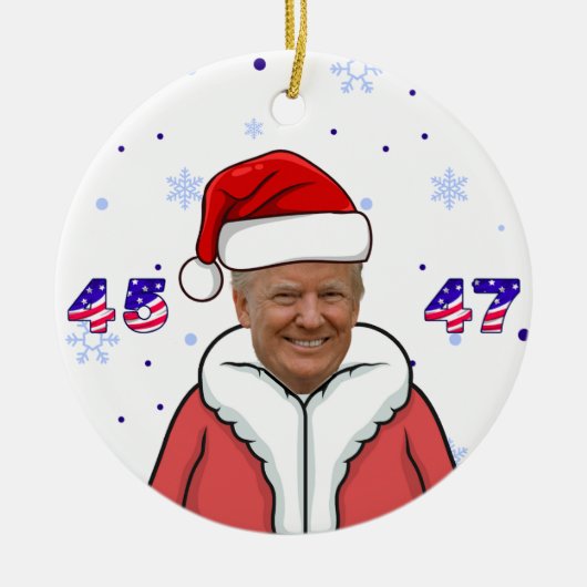 サンタT 45-47クリスマスオーナメント セラミックオーナメント (正面)