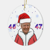 サンタT 45-47クリスマスオーナメント セラミックオーナメント (左)