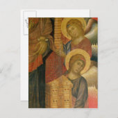 サンタTrinitaの祭壇の背後の飾りからの天使 シーズンポストカード (正面/裏面)