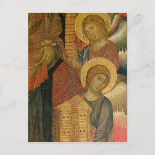 サンタTrinitaの祭壇の背後の飾りからの天使 シーズンポストカード