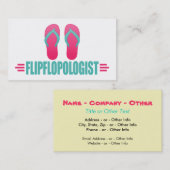 サンダおもしろいルフリップフロップ 名刺 (正面/裏面)